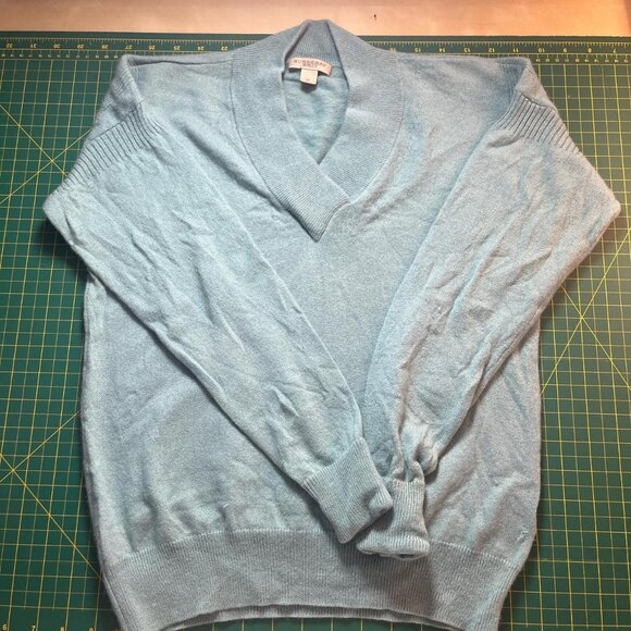 Seafoam Cashmere Burberry Sweater - Picture 8 of 9